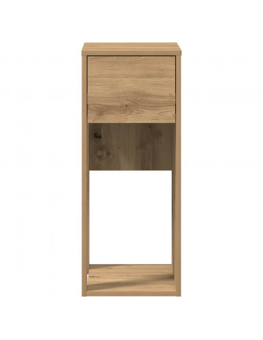 Supporto per Computer a Torre con Cassetto Rovere 30x44x74 cm