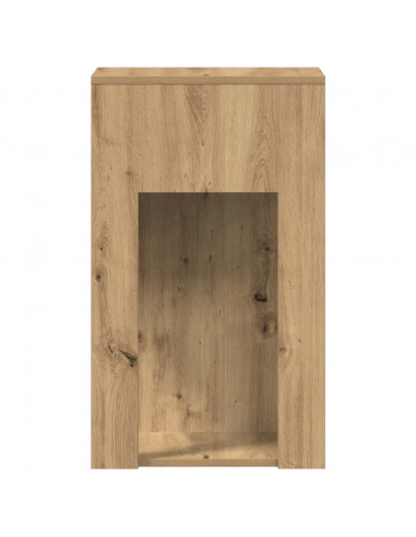 Supporto per Computer a Torre con Cassetto Rovere 30x44x74 cm