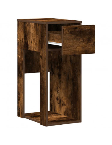 Supporto per Computer a Torre con Cassetto Rovere 30x44x74 cm