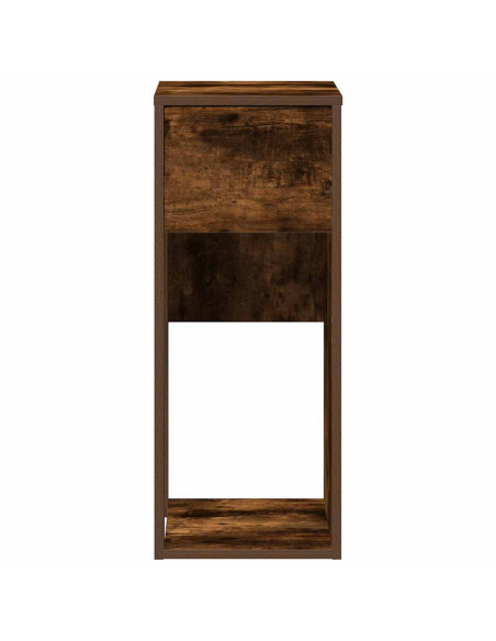 Supporto per Computer a Torre con Cassetto Rovere 30x44x74 cm