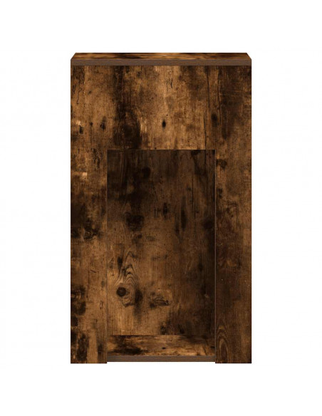 Supporto per Computer a Torre con Cassetto Rovere 30x44x74 cm