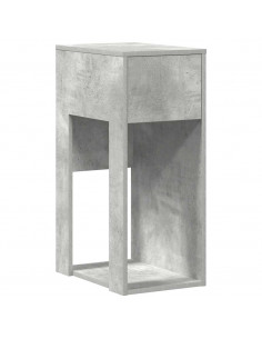 Supporto per Computer a Torre con Cassetto Grigio 30x44x74 cm