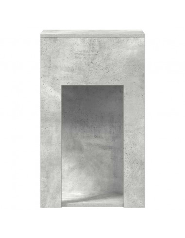 Supporto per Computer a Torre con Cassetto Grigio 30x44x74 cm