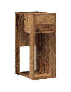 Supporto per Computer a Torre con Cassetto Antico 30x44x74 cm