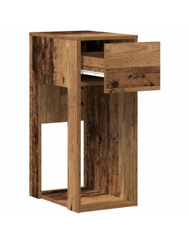 Supporto per Computer a Torre con Cassetto Antico 30x44x74 cm