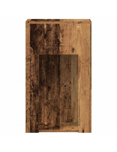 Supporto per Computer a Torre con Cassetto Antico 30x44x74 cm