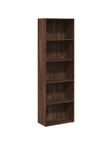 Libreria Rovere Marrone 60x30x189 cm in Legno Multistrato