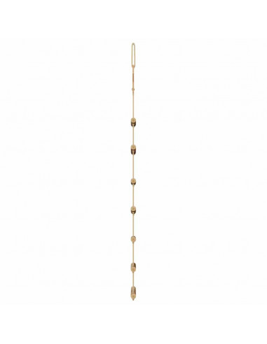 Alberi di Natale Sospesi con Stelle 2 pz 42x90 cm Ramo Naturale