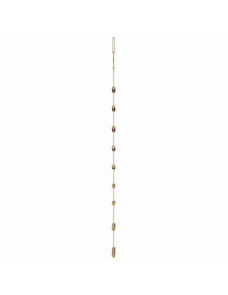 Alberi di Natale Sospesi con Stelle 2 pz 55x120cm Ramo Naturale