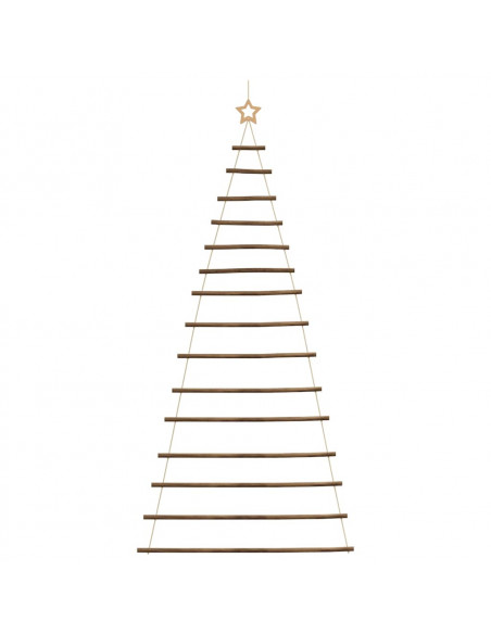 Albero di Natale da Parete con Stella 100x210 cm Ramo Naturale