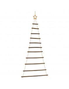 Albero di Natale da Parete con Stella 74x150 cm Ramo Naturale