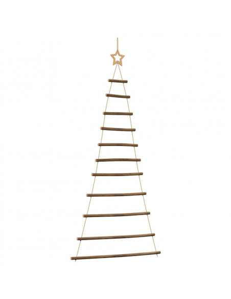 Albero di Natale da Parete con Stella 74x150 cm Ramo Naturale