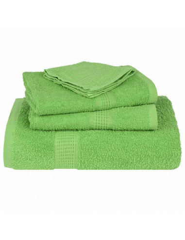 Asciugamani 10 pz Verde Mela 100x200 cm 360 g/m² 100% Cotone