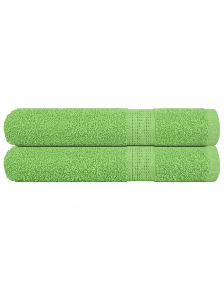Asciugamani 2 pz Verde Mela 100x200 cm 360 g/m² 100% Cotone