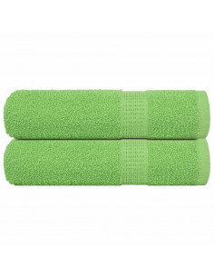 Asciugamani 2 pz Verde Mela 50x100 cm 360 g/m² 100% Cotone