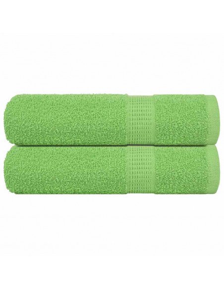 Asciugamani 2 pz Verde Mela 50x100 cm 360 g/m² 100% Cotone