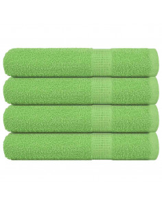 Asciugamani 4 pz Verde Mela 100x200 cm 360 g/m² 100% Cotone