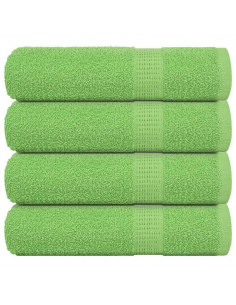 Asciugamani 4 pz Verde Mela 50x100 cm 360 g/m² 100% Cotone