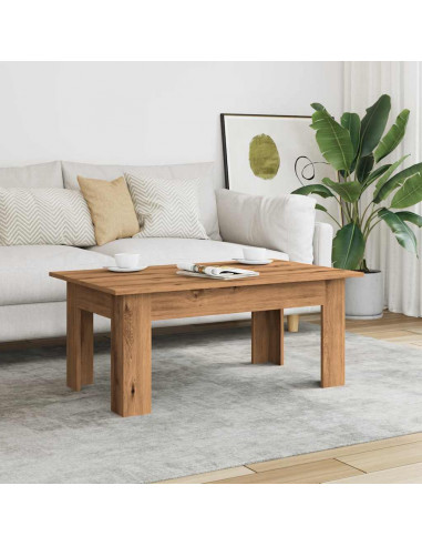 Tavolino da Salotto Artigianale 100x60x42 cm Legno Multistrato