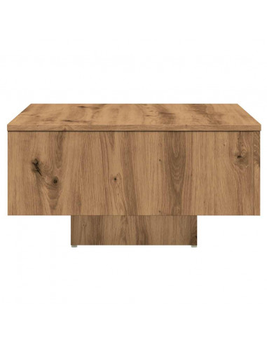 Tavolino da Salotto Rovere Artigianale 60x60x31,5 cm Truciolato