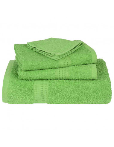 Asciugamani Doccia 4 pz Verde Mela 70x140cm 360g/m² 100% Cotone