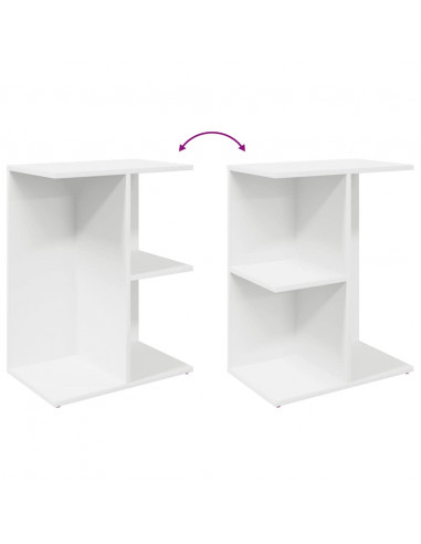 Comodini 2 pz Bianchi 46,5x29x61 cm in Legno Multistrato