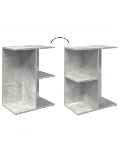 Comodini 2 pz Grigio Cemento 46,5x29x61 cm in Legno Multistrato