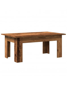 Tavolino Salotto Legno Antico 100x60x42 cm in Legno Multistrato