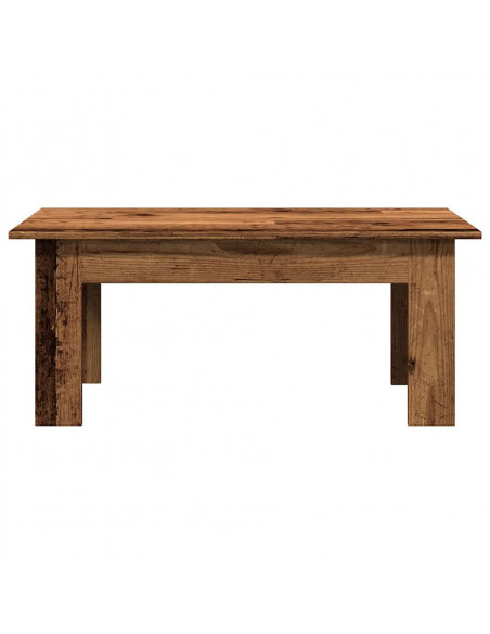 Tavolino Salotto Legno Antico 100x60x42 cm in Legno Multistrato
