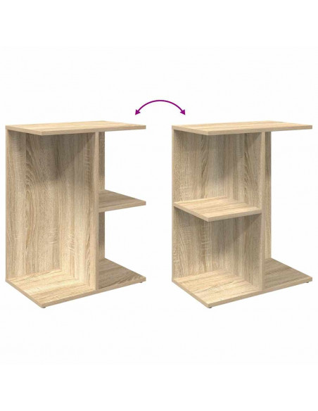 Comodini 2 pz Rovere Sonoma 46,5x29x61 cm in Legno Multistrato