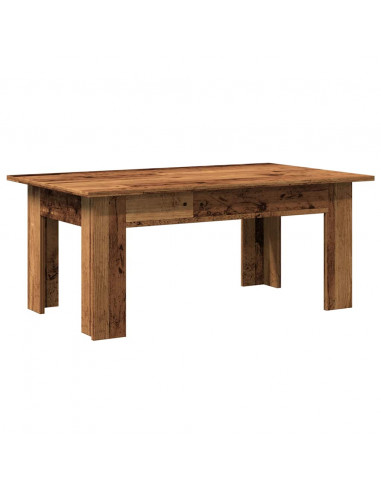 Tavolino Salotto Legno Antico 100x60x42 cm in Legno Multistrato