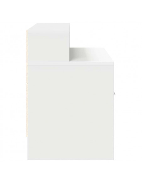 Comodini con Cassetto 2 pz Bianco 51x31x47 cm