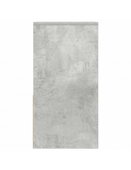 Comodini con Cassetto 2 pz Grigio Cemento 35x34x66,5 cm