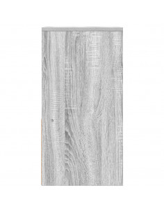 Comodini con Cassetto 2 pz Grigio Sonoma 35x34x66,5 cm