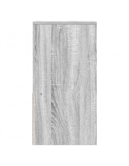 Comodini con Cassetto 2 pz Grigio Sonoma 35x34x66,5 cm