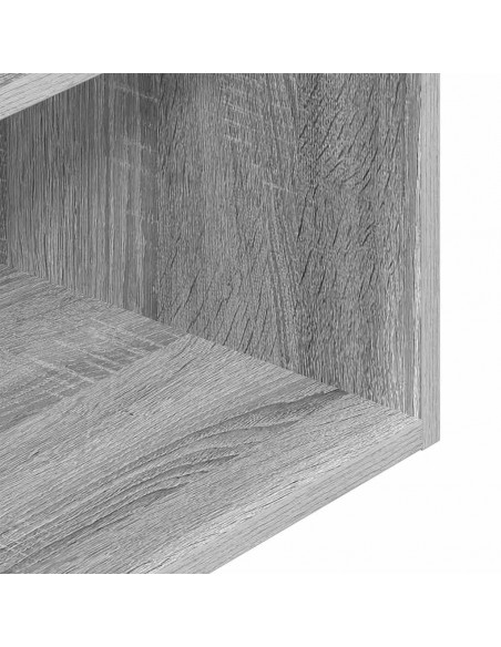 Comodini con Cassetto 2 pz Grigio Sonoma 35x34x66,5 cm