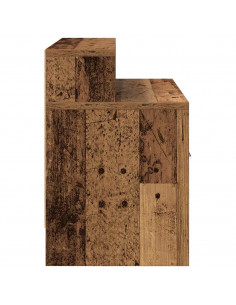 Comodini con Cassetto 2 pz in Legno Antico 51x31x47 cm