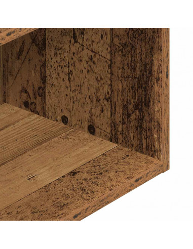 Comodini con Cassetto 2 pz Legno Antico 35x34x66,5 cm