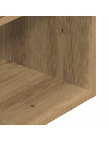 Comodini con Cassetto 2 pz Rovere Artigianale 35x34x66,5 cm