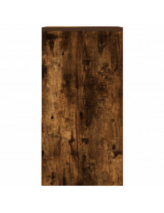 Comodini con Cassetto 2 pz Rovere Fumo 35x34x66,5 cm