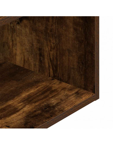 Comodini con Cassetto 2 pz Rovere Fumo 35x34x66,5 cm