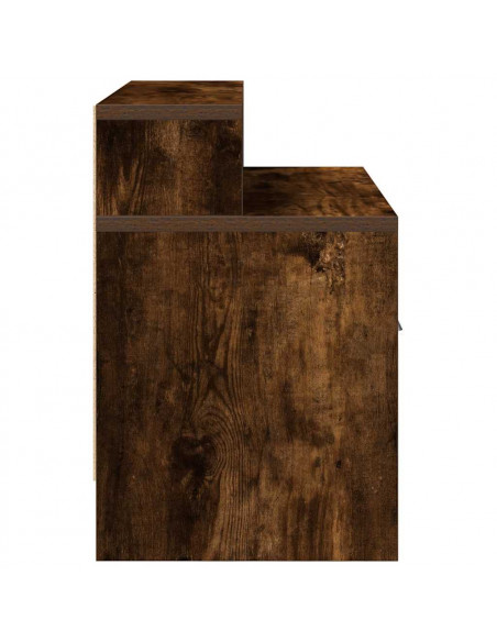 Comodini con Cassetto 2 pz Rovere Fumo 51x31x47 cm