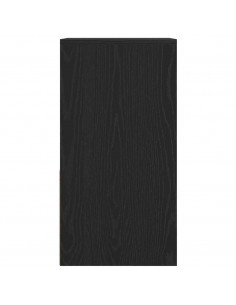 Comodini con Cassetto 2 pz Rovere Neri 35x34x66,5 cm