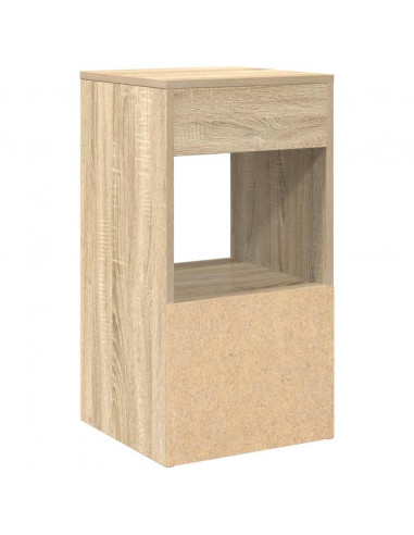 Comodini con Cassetto 2 pz Rovere Sonoma 35x34x66,5 cm