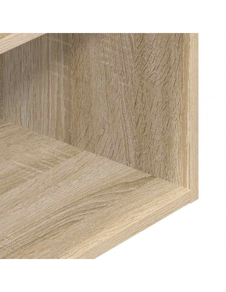 Comodini con Cassetto 2 pz Rovere Sonoma 35x34x66,5 cm