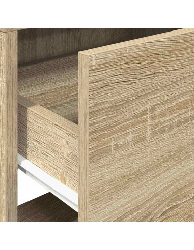 Comodini con Cassetto 2 pz Rovere Sonoma 51x31x47 cm