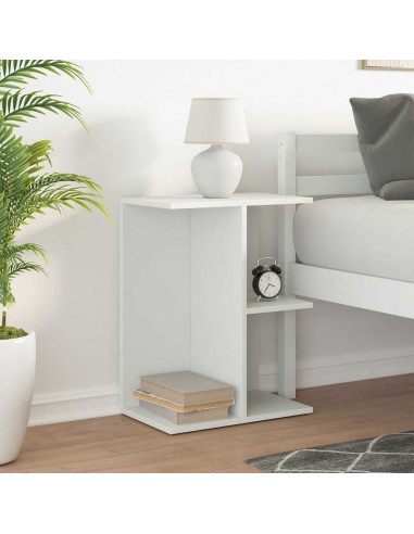 Comodino Bianco 46,5x29x61 cm in Legno Multistrato