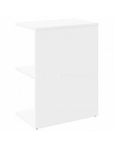 Comodino Bianco 46,5x29x61 cm in Legno Multistrato