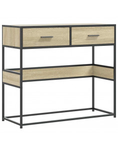 Tavolo Consolle Rovere Sonoma 90x35x80 cm in Legno Multistrato