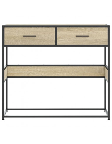 Tavolo Consolle Rovere Sonoma 90x35x80 cm in Legno Multistrato